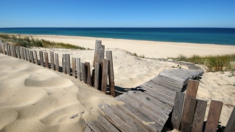 Fond d'écran HD plage de sable dune mer océan wallpaper gratuit PC Windows Mac smartphone tablette