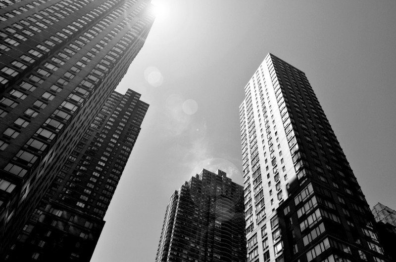 Fond d'écran New-York Building wallpaper photo noir et blanc télécharger gratuit
