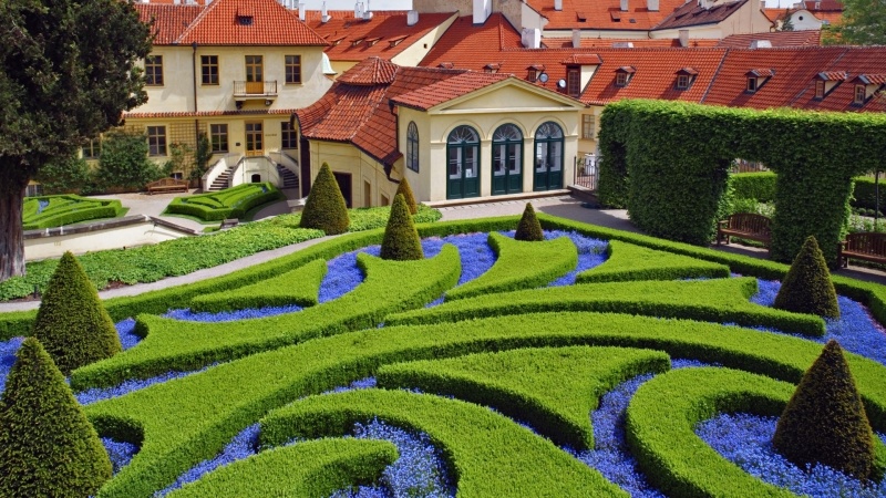 Fond d'écran HD jardin Prague République Tchèque wallpaper télécharger gratuit