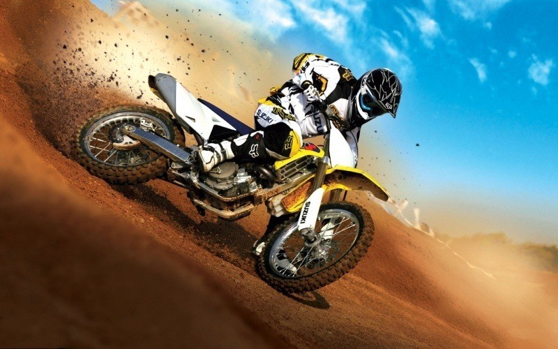 Suzuki motocross HD fond d'écran wallpaper télécharger gratuit