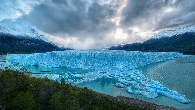 fond d'écran HD paysage nature glacier lac picture photo gratuit