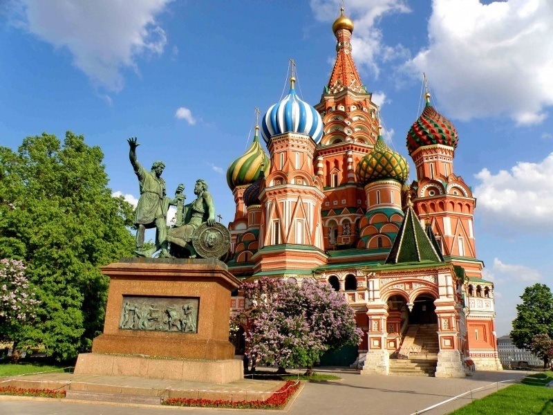 fond d'écran HD paysage ville Moscou cathédrale Saint Basile Kremlin Russie wallaper picture