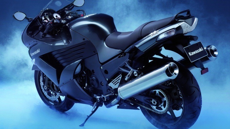 image Kawasaki Ninja Black fond écran wallpaper desktop moto