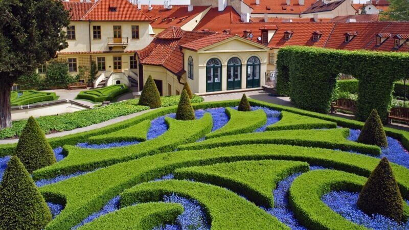 jardin de Prague République Tchèque fond écran photo image