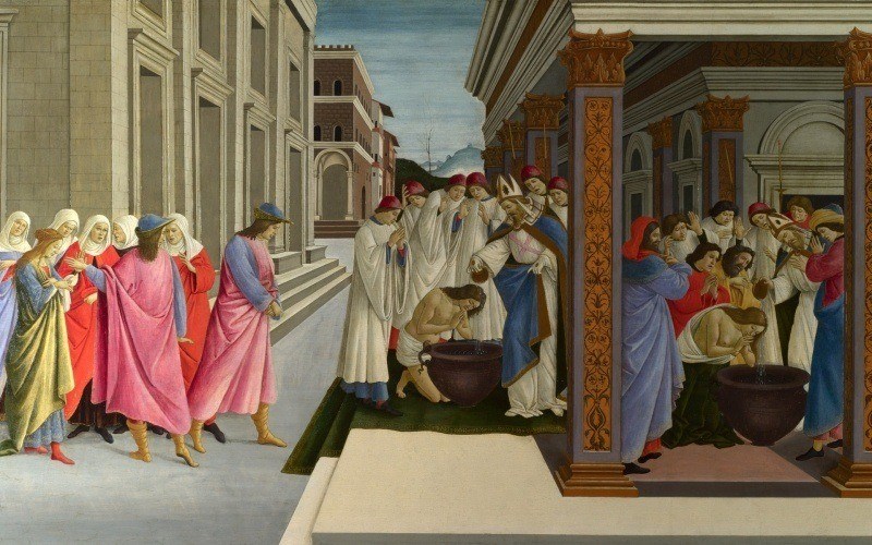 fond écran HD image art peintre Sandro Boticelli Early Life of Saint Zenobius