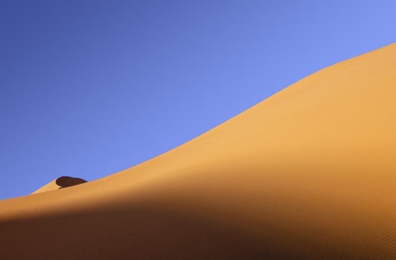 image photo désert sable dune ciel bleu fond écran HD