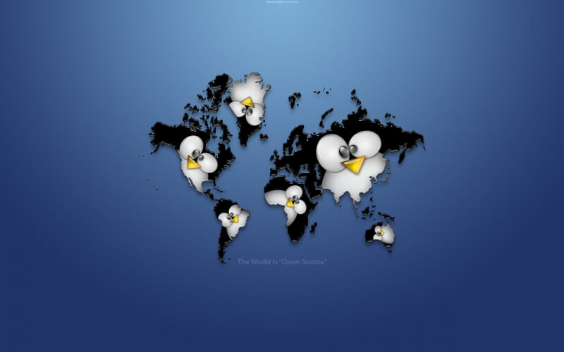 Fond d'écran HD pingouin Linux Tux planet wallpaper image desktop OS
