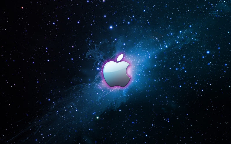 fond d'écran HD informatique Mac Apple logo pomme espace wallpaper free