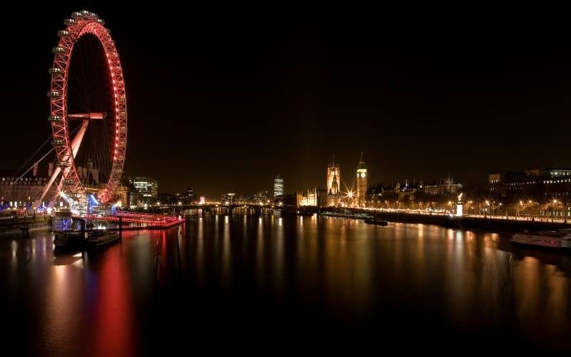 fond d'écran Londres Angleterre nuit Tamise wallpaper London hd background photo