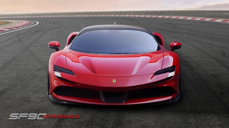 Fond d'écran HD Ferrari SF90 Stradale hybride photo picture wallpaper télécharger hypercar