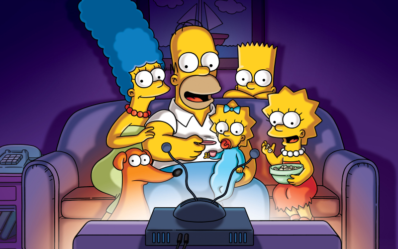 Fond écran HD The Simpsons télécharger gratuit Bart Simpsons Homer Simpsons Marge Simpsons Lisa Maggie serie TV image picture wallpaper