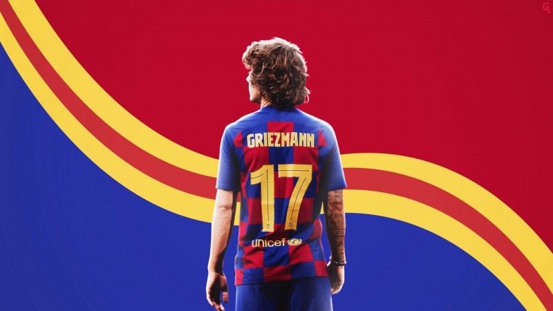 Fond d'écran HD footballeur Antoine Griezmann 17 FC Barcelone Espagne photo picture image wallpaper