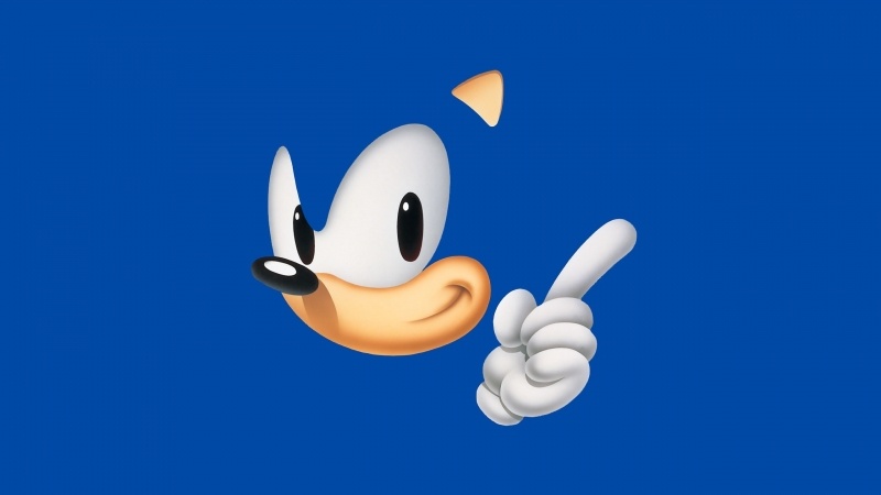 Fond ecran HD jeux video Sonic The Hedgehog Sonic le hérisson de Sega Sonic Team personnage image photo minimaliste picture wallaper