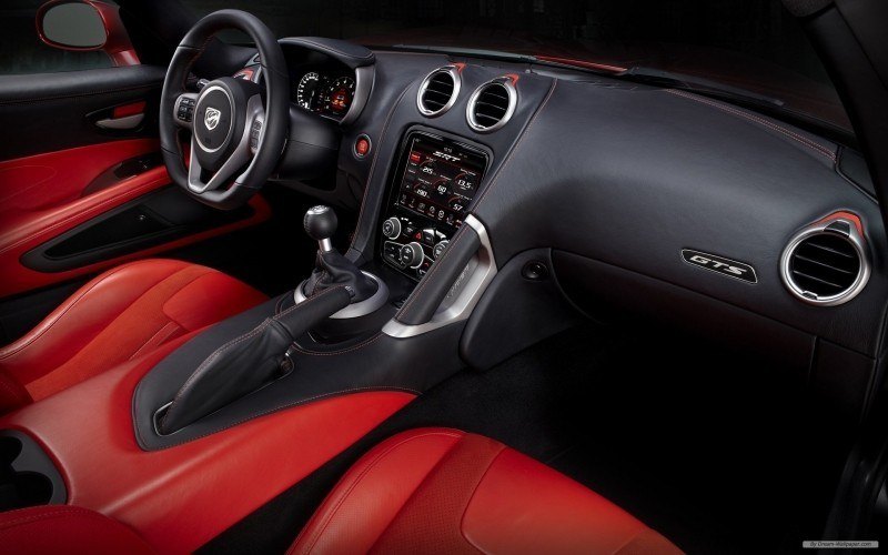 Fond d'écran HD voiture automobile Dodge Viper rouge intérieur GTS téléchargement gratuit wallpaper PC Mac OS smartphone tablett