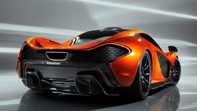 fond d'écran HD gratuit automobile McLaren P1 orange et noir wallpaper car
