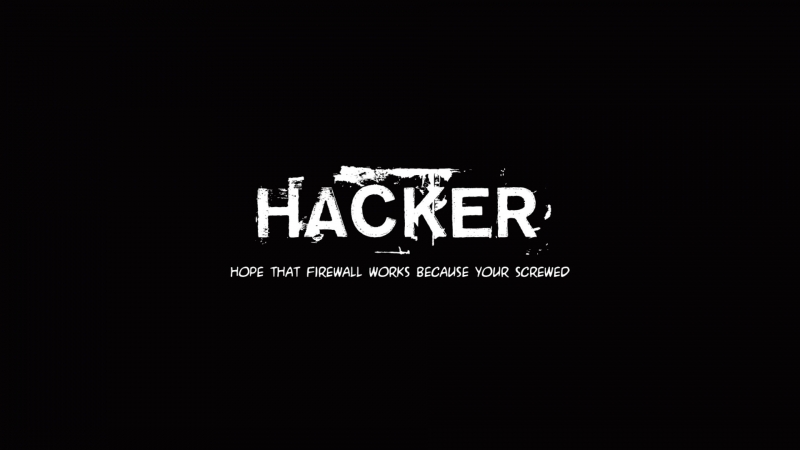 Fond écran HD hacker noir et blanc téléchargement gratuit wallpaper PC Mac OS tablette smartphone