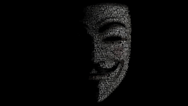 fond d'écran HD Anonymous movies typography Guy Fawkes wallpaper picture image