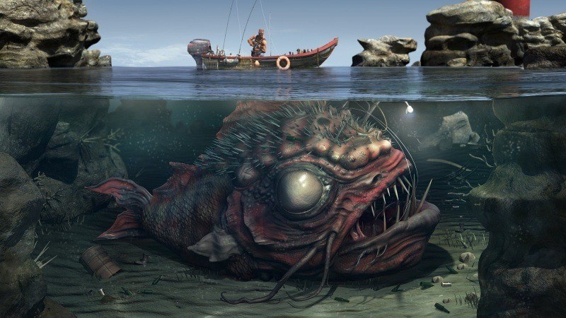 wallpaper humour pêcheur gros poisson image