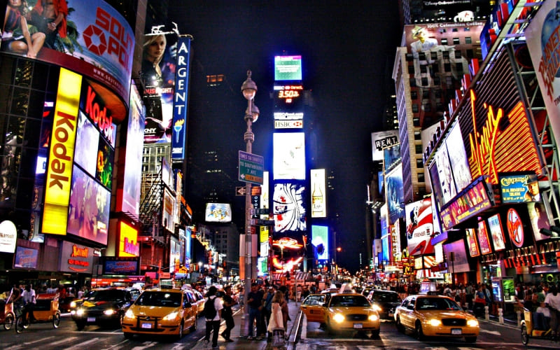 New York Time Square by HairJay fond d'écran wallpaper hd background photo picture