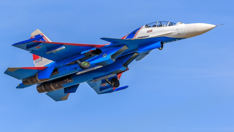 Fond écran HD avion armée Fédération Russe Sukhoi 35 Su-35 télécharger photo image