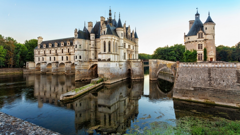 Fond écran HD image photo Château de Chenonceau France Loire télécharger wallpaper castle french