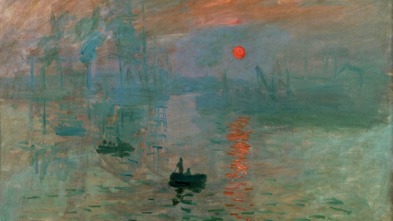 Fond écran HD Claude Monet Soleil Levant artiste peintre impressionnisme wallpaper