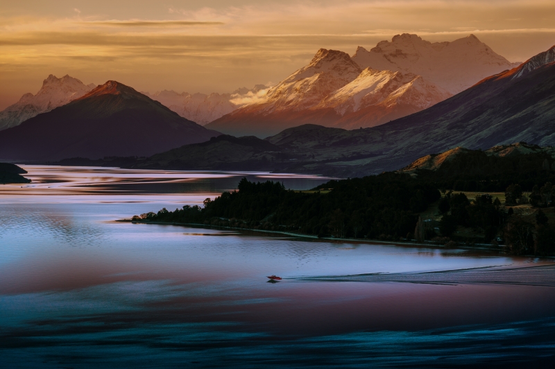 paysage lac montagne forêt wallpaper nature fond écran HD photo Nouvelle Zélande