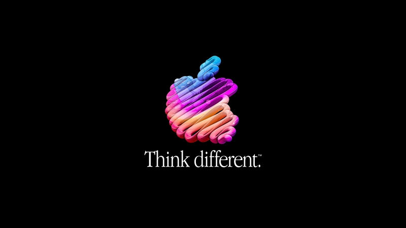 Think different apple slogan 4K informatique computer wallpaper background